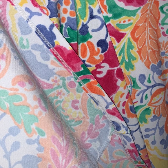 Ralph Lauren Yellow Multicolor Paisley Floral Print Fit & Flare Midi Dress - Picture 7 of 10